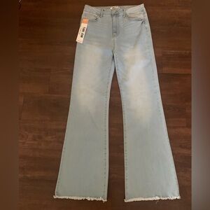Wax Jeans Collection Light Wash Flare Wide Stretch Denim Jeans Size 11/30 NWT